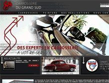 Tablet Screenshot of carrosseriedugrandsud37.com